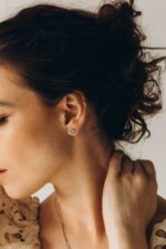 Silberne Ohrringe LINDENBLÄTTER – Bild 2