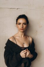 Silber-Set Ahornblätter – Ohrstecker und Halskette – Bild 6