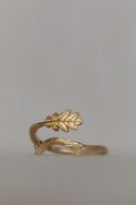 Vergoldeter ring EICHE – Bild 9