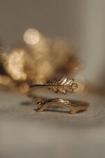 Vergoldeter ring EICHE – Bild 8