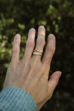 Vergoldeter ring EICHE – Bild 6