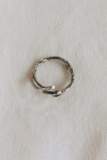 Silberner ring Holzast – Bild 7