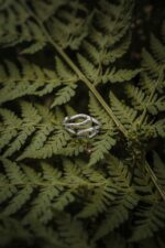 Silberner ring Holzast – Bild 5