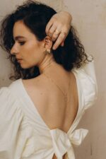 Vergoldete Ohrstecker mit Ginkgo-Blättern – Bild 5