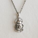 Silberne Ohrstecker mit Ginkgo-Blättern (Kopia)